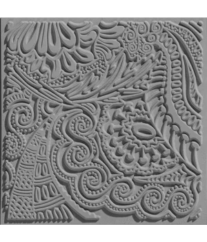 Cernit Texture Plate Silikon Polimer Kil Desen ve Doku Kalıbı 9x9 cm. MOMENTS