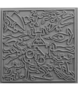 Cernit Texture Plate Silikon Polimer Kil Desen ve Doku Kalıbı 9x9 cm. SPORTS