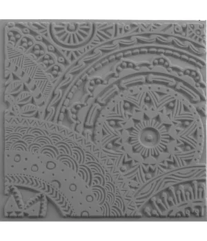 Cernit Texture Plate Silikon Polimer Kil Desen ve Doku Kalıbı 9x9 cm. STARS