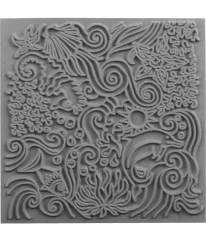 Cernit Texture Plate Silikon Polimer Kil Desen ve Doku Kalıbı 9x9 cm. UNDER THE SEA