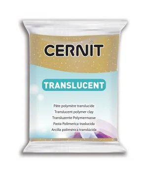 Cernit Translucent (Transparan) Polimer Kil 050 Glitter Gold