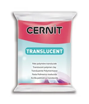 Cernit Translucent (Transparan) Polimer Kil 474 Ruby Red