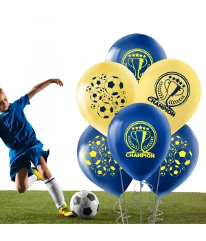 Champion Baskılı Sarı Lacivert Pastel Balon 12