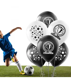 Champion Baskılı Siyah Beyaz Pastel Balon 12