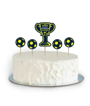 Champion Sarı Lacivert Cupcake Süsü