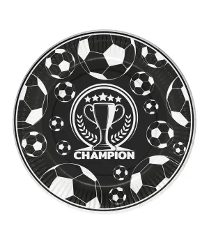 Champion Siyah Beyaz Karton Tabak