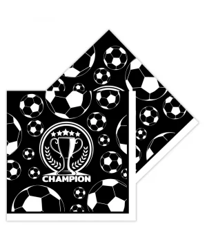 Champion Siyah Beyaz Peçete