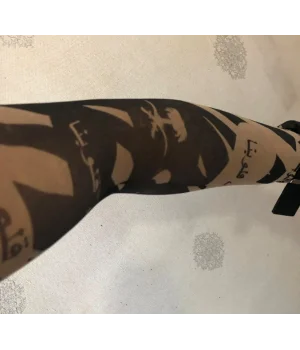 Çift Kol Giyilebilir Dövme Arabic Desenler Tattoo Sleeve