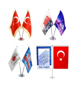 Çiftli Ofis Masa Bayrağı-Özel Baskı