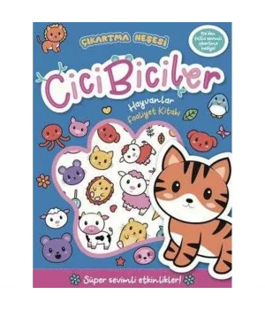 Çıkartma Neşesi Cicibiciler Hayvanlar Faaliyet Kitabı