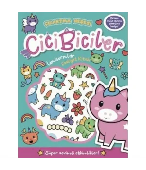 Çıkartma Neşesi Cicibiciler Unicornlar Faaliyet Kitabı