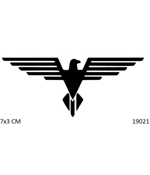 Çizgisel Kartal Geçici Dövme Şablonu