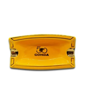 Cohiba 50.Yıl Seramik Puro Küllüğü Sarı/Gold 2li