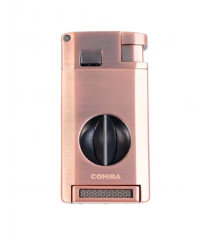 Cohiba Bakır V Cut Çift Torch Puro Çakmak CCM0872 - Parmida