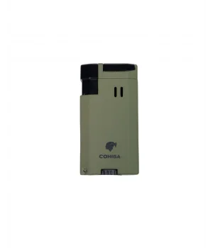 Cohiba Delicilli Çift Torch Puro Çakmağı Haki Yeşil Renk CCM0702 - Parmida