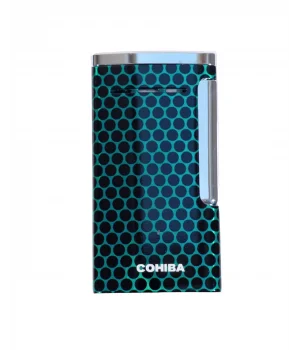 Cohiba Yeşil Desenli Perde Alev Puro Çakmak CCM0792 - Parmida