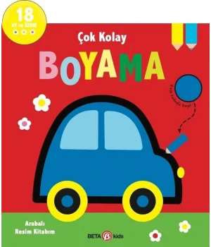Çok Kolay Boyama Arabalı Resim Kitabım
