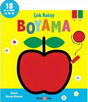 Çok Kolay Boyama Elmalı Resim Kitabım