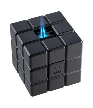 Colibri Cube Masa Çakmağı 2 Alev Siyah LI125T1