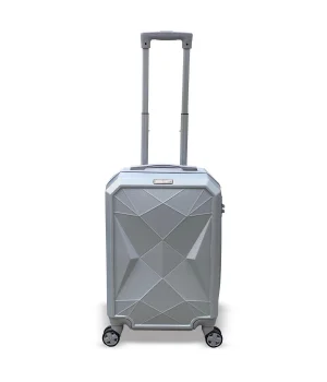 Coral High Diamond ABS Gümüş Küçük Boy Valiz 16616