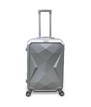 Coral High Diamond ABS Gümüş Orta Boy Valiz 16617