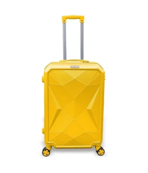 Coral High Diamond ABS Sarı Orta Boy Valiz 16627