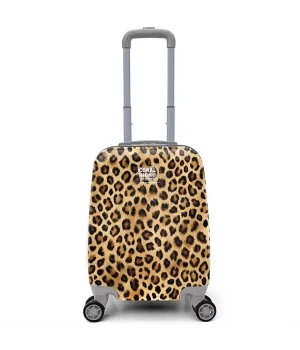 Coral High Leopar Desenli Mini Valiz