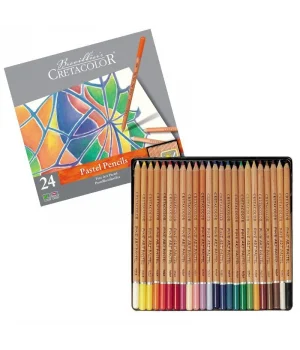 Cretacolor Fine Art Pastel Boya Kalemi Seti 24 Renk Metal Kutu