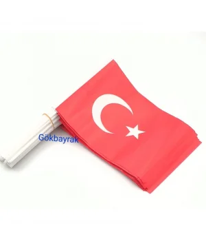 Çubuklu Türk Bayrağı  (40li)  Büyük Boy