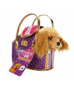 Cutekins Taşıma Çantalı Peluş Köpek