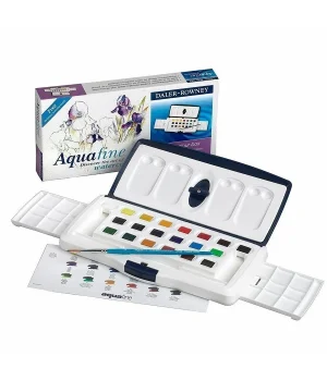 Daler Rowney Aquafine Sulu Boya Seti 18 Renk Tablet + 2 Renk Tüp
