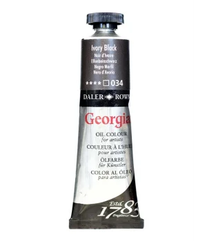 Daler Rowney Georgian Yağlı Boya 38 ml 034 Ivory Black