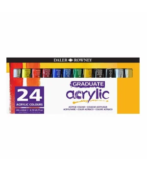 Daler Rowney Graduate Akrilik Boya Seti 24 Renk x 22 ml.