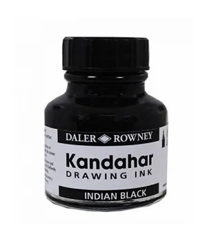 Daler Rowney Kandahar Ink Çini Mürekkebi 28 ml. Siyah