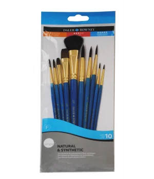 Daler Rowney Natural & Synthetic 10lu Fırça Seti