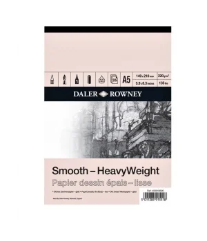 Daler Rowney Smooth Heavyweight Sketchbook Eskiz Çizim Defteri 220 Gr.  A5 25 Sayfa