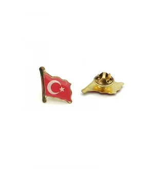 Dalgalı Türk Bayrağı Rozeti