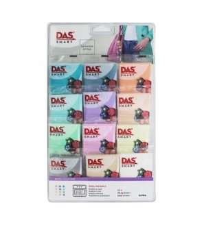 Das Smart Polimer Kil Seti 12 Renk x 28 gr. Pastel Colours