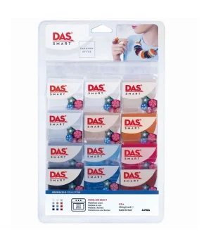 Das Smart Polimer Kil Seti 12 Renk x 28 gr. Warm & Cold Colours