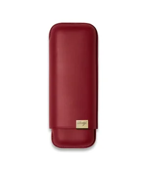 Davidoff Iconic Seri Deri Puro Kılıfı Kırmızı Gold 2li 64 Ring