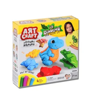 Dede 3D Dinozor Oyun Hamuru Seti