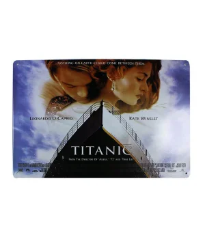 Dekoratif Vintage Metal Pano Titanic 20x30