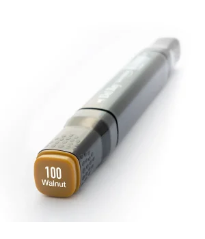 Del Rey Çift Uçlu Çizim Marker Kalemi 100 Walnut
