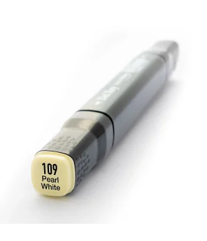 Del Rey Çift Uçlu Çizim Marker Kalemi 109 Pearl White
