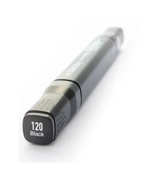 Del Rey Çift Uçlu Çizim Marker Kalemi 120 Black