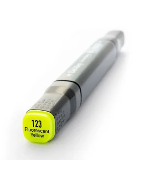 Del Rey Çift Uçlu Çizim Marker Kalemi 123 Fluorescent Yellow