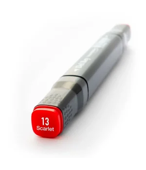 Del Rey Çift Uçlu Çizim Marker Kalemi 13 Scarlet