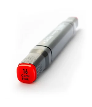 Del Rey Çift Uçlu Çizim Marker Kalemi 16 Coral Pink