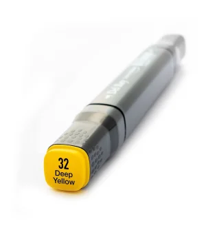 Del Rey Çift Uçlu Çizim Marker Kalemi 32 Deep Yellow