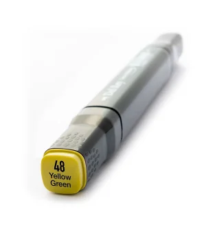 Del Rey Çift Uçlu Çizim Marker Kalemi 48 Yellow Green